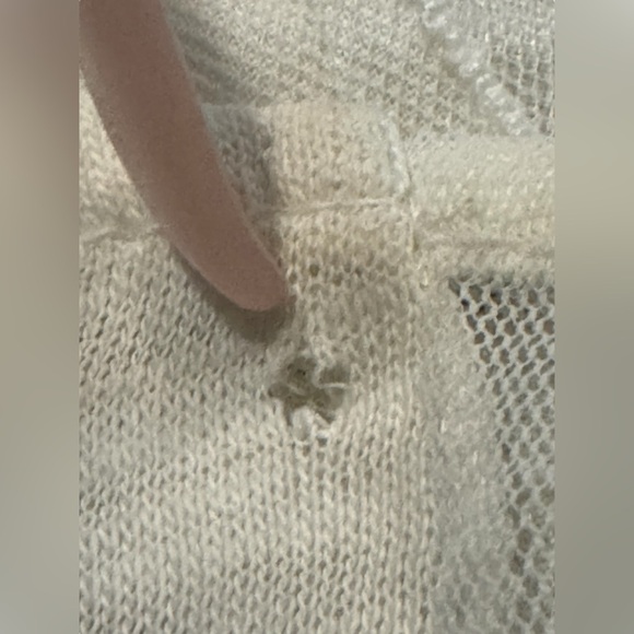 Free people asymmetric tank top sheer pattern Top with flaw Medium - Picture 7 of 7